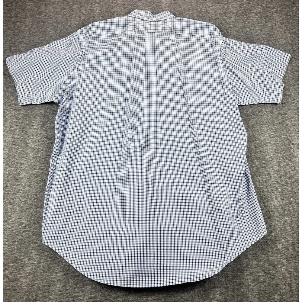 Ralph Lauren Shirt Mens XL Blue Gingham Check Flesh Pony Button Down Classic Fit